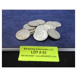 ASSORTED FRANKLIN HALVES OLD MINTAGE ETC.