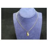 14 K GOLD LINK CHAIN 16' LONG
