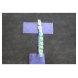 JADE & DIAMOND 14 K GOLD BRACELET