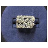 14 K WHITE GOLD DIAMOND RING