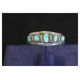 TWO PIECE NATIVE AMERICAN STYLE TURQUOISE JEWLRY