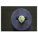 4 PC GOLD OPAL JEWELRY LOT