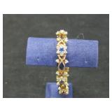 SAPPHIRE & DIAMOND 14 K GOLD BRACELET