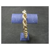 14 K GOLD ROPE BRACELET