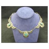 NATIVE AMERICAN TURQUOISE STERLING SILVER NECKLACE