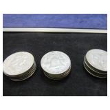 ASSORTED LIBERTY & FRANKLIN HALVES OLD MINTAGE ETC