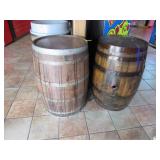 3 WOODEN BARRELS