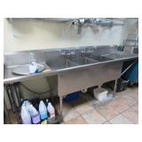 3 BAY SS SINK