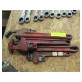 PIPE WRENCHES 4 PC 24"