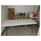 Misc. Lot: Tables, Glasses