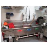 Three Bay S.S. Sink