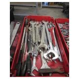 Asst. of Large Wrenches & Cart