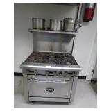 Six Burner Gas Stove by Royal & Pots