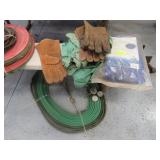 WELDING GLOVES, JACKET, AND HOSES