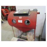 SAND BLASTING CABINET BY BARREL CABINET WITH STAND