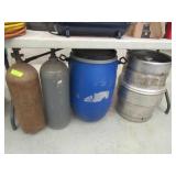 CO2 BOTTLES x 2 AND KEG