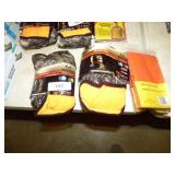 2 NEW REVERSIBLE CAMO/ORANGE FULL FACE HUNTING CAP