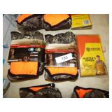 2 NEW REVERSIBLE CAMO/ORANGE FULL FACE HUNTING CAP