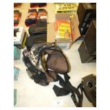 3 NEW HUNTING BAGS & CASE OF HUNTER APRONS