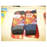 2 NEW MENS HEATED SOCKS SIZE 10-13