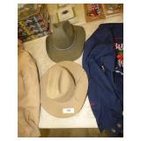 2 VINTAGE STETSON & FIELTER WESTERN HATS