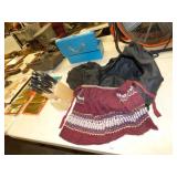 LUGGAGE BAG, APRON AND NICE COOKS KNIFE SET