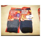 2 MENS HEATED SOCKS SIZE 10-13