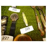 VINTAGE KEEN KUTTER 3 BLADE KNIFE MISSING 1 BLADE