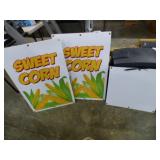 NEW PLASTIC SWEET CORN SIGNS