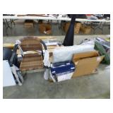 2 CHAIRS, SHOWER SEAT, STOOL RISER, LIGHT FIXTURE