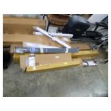 SEVERAL NEW WINDOW BLINDS & 4 STACK CHAIRS