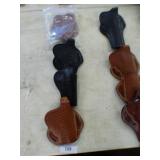 4 NEW LEATHER PISTOL HOLSTERS
