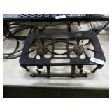 VINTAGE CAST IRON 2 BURNER CAMPING STOVE