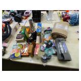 VINTAGE SOAP BOXES & TINS, RUG PAD, MORE