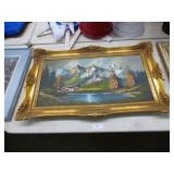 NICE PAINTING WITH NICE FRAME SIGNED