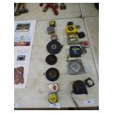 8 ASSORTED TAPE MEASURES