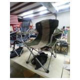 NICE LARGE BASS PRO FOLDING CHAIR & CASE