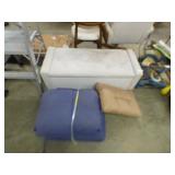 SETTING BENCH NEEDS CLEANED & CUSHIONS