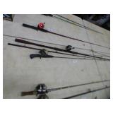 2 ZEBCO 33 FISHING REELS & RODS