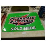 NICE LARGE METAL DEALERSHIP  ADVERTISING SIGN