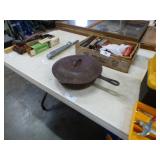 N0 8 CAST IRON SKILLET W/LID USA MADE