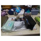 DRY ERASE BOARD, FULL/QUEEN SHEETS, TOYS