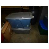 2 LARGE TOTES WITH LIDS