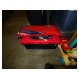 CHIEFS STORAGE LOCKER & CARDINAL PILLOW