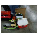 COOLER, KIDS LUGGAGE, SCOOTER, RIDING TOY