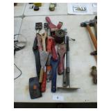 ASSORTED PAINT SCRAPERS, 1/2' BREAKER BAR