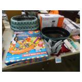 2 PET TAXIES, POOL FILTER, KIDS AIR UP PLAY AREA