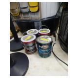 3 NEW CANS OF SEMI TRANSPARANT SEALER & 1 PAINT