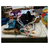TV WALL MOUNT, CPAP HOSES AND ITEMS