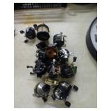 12 FISHING REELS SOME COMPLETE